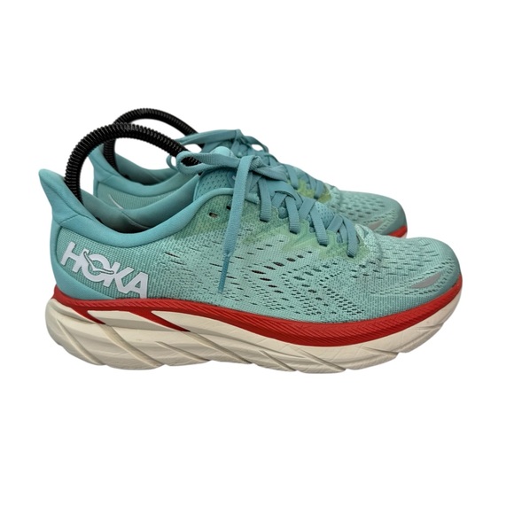 Hoka Shoes - HOKA One One HOKA Clifton 8 Aquarelle Running Training Shoes Women’s Sz 7